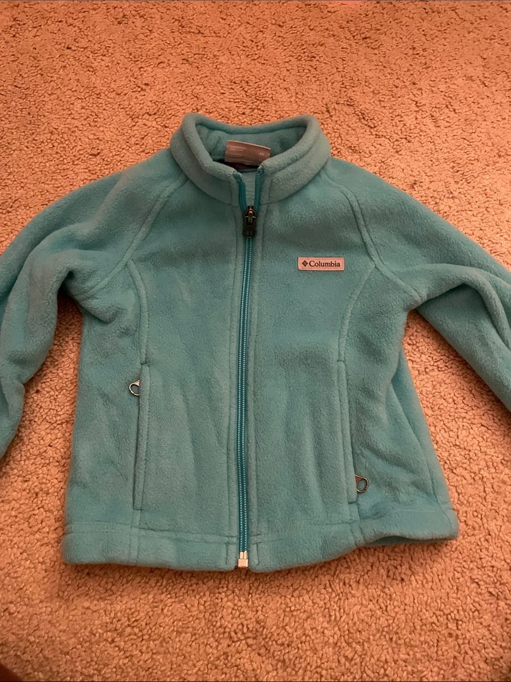 Columbia Girls' Teal Full-Zip Fleece Jacket